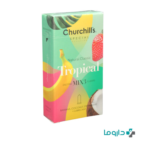 Tropical Exciting Mix3 Flavors Churchills Condom 12Pcs