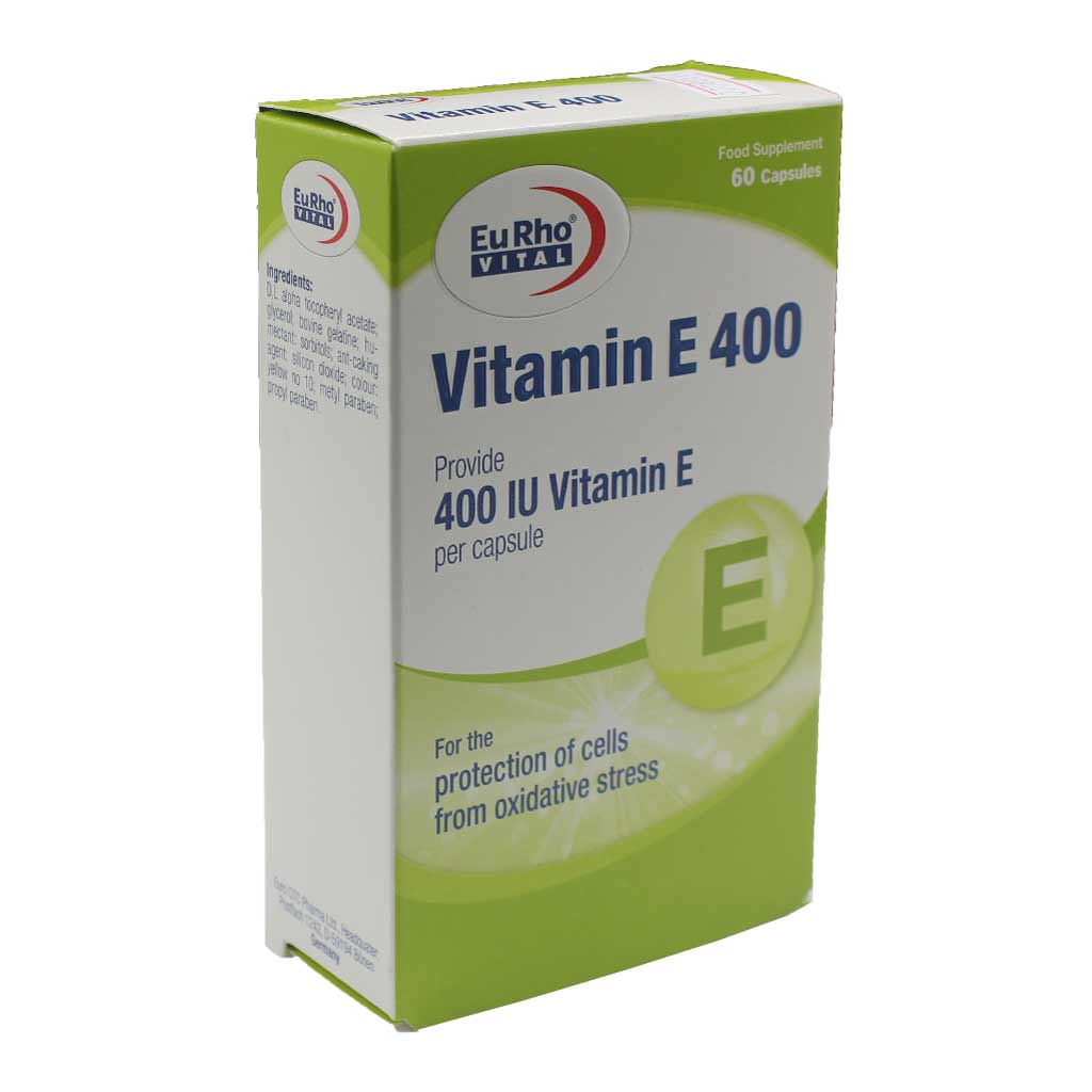 کپسول ویتامین E 400 واحد یوروویتال با۶۰ عدد