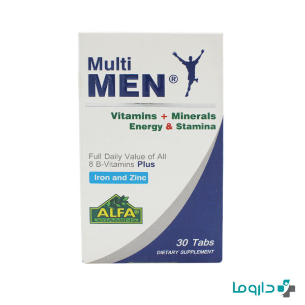 multi men alfa vitamins 30 tablets